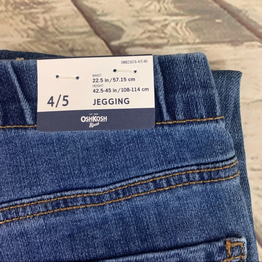 OshKosh Bgosh Blue Denim Wash Pull On Jegging Size 4/5